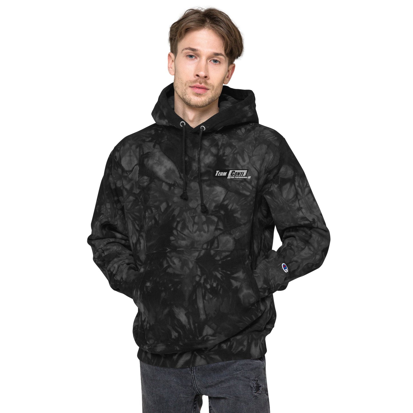Team Conti Sim Performance Unisex Champion tie-dye hoodie