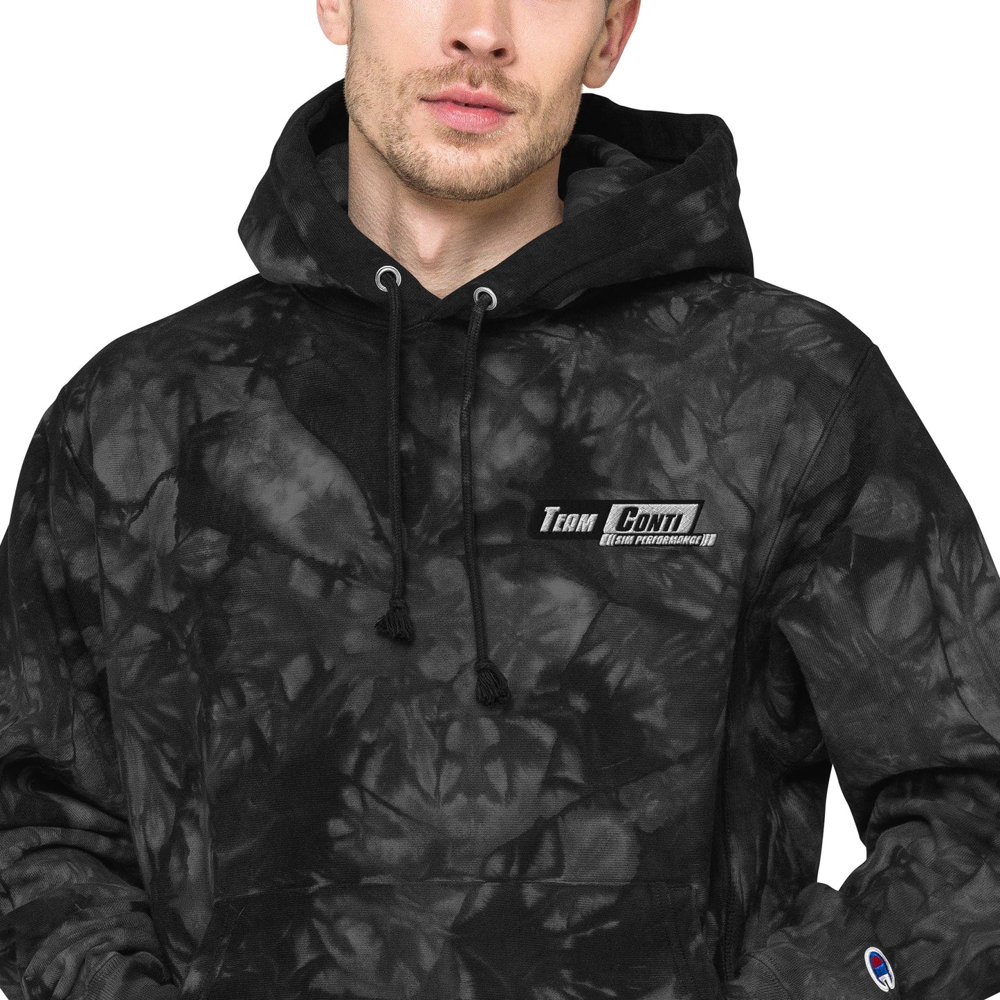 Team Conti Sim Performance Unisex Champion tie-dye hoodie