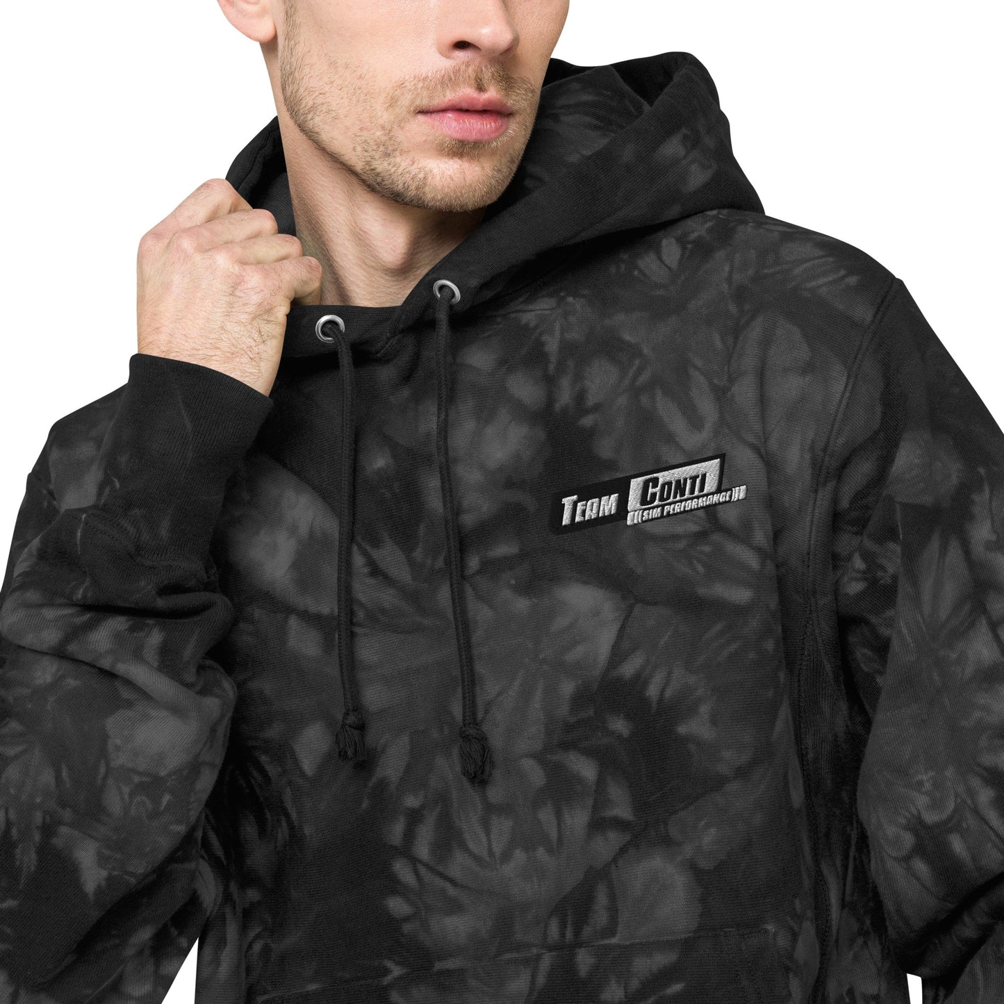Team Conti Sim Performance Unisex Champion tie-dye hoodie