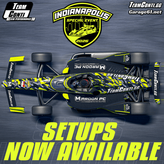 iRacing Indy 500 Setup Packs by TCSP - Now Available! - Team Conti Sim Performance