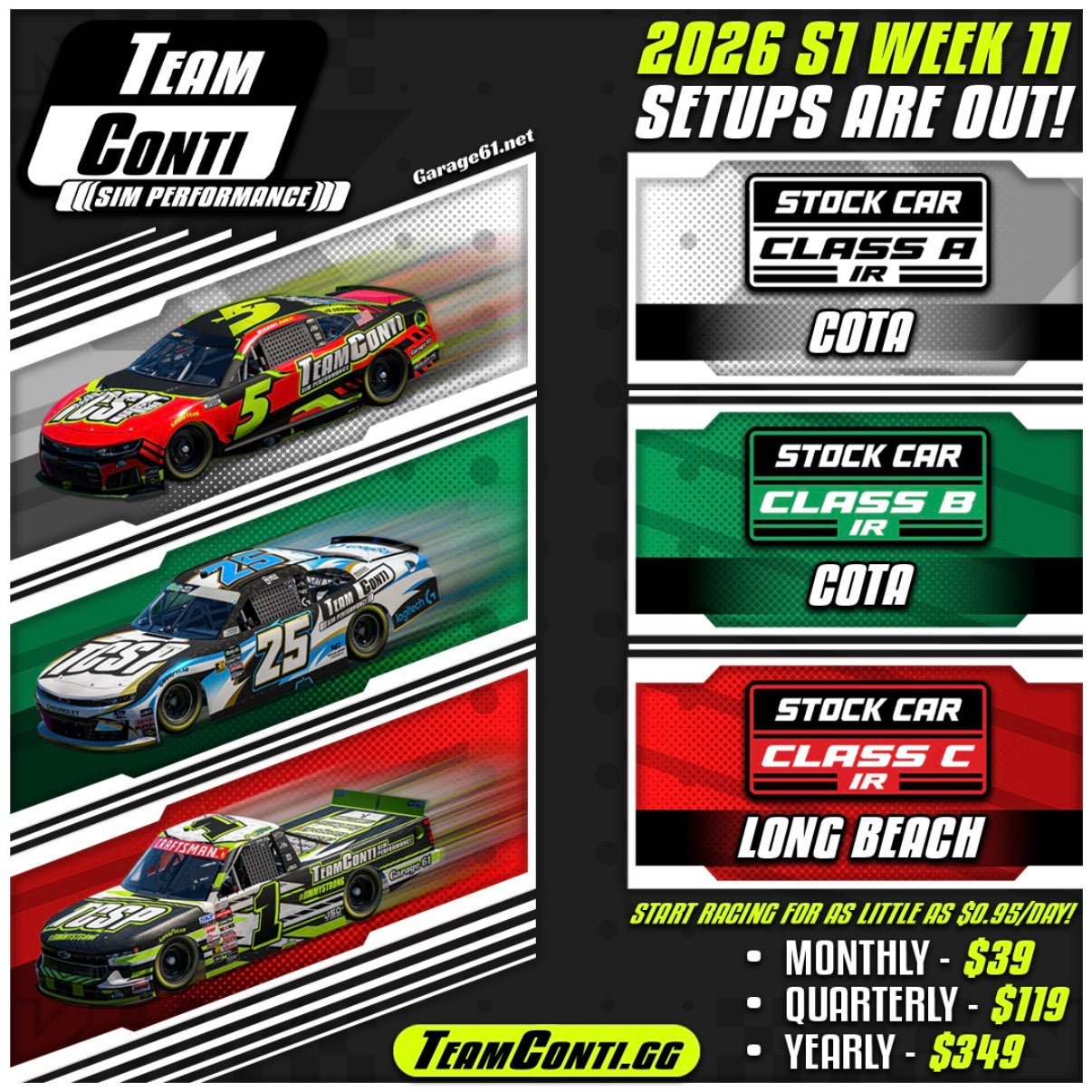 iRacing Setup Release by TCSP I Week 11 of S1 2026 – Team Conti Sim ...
