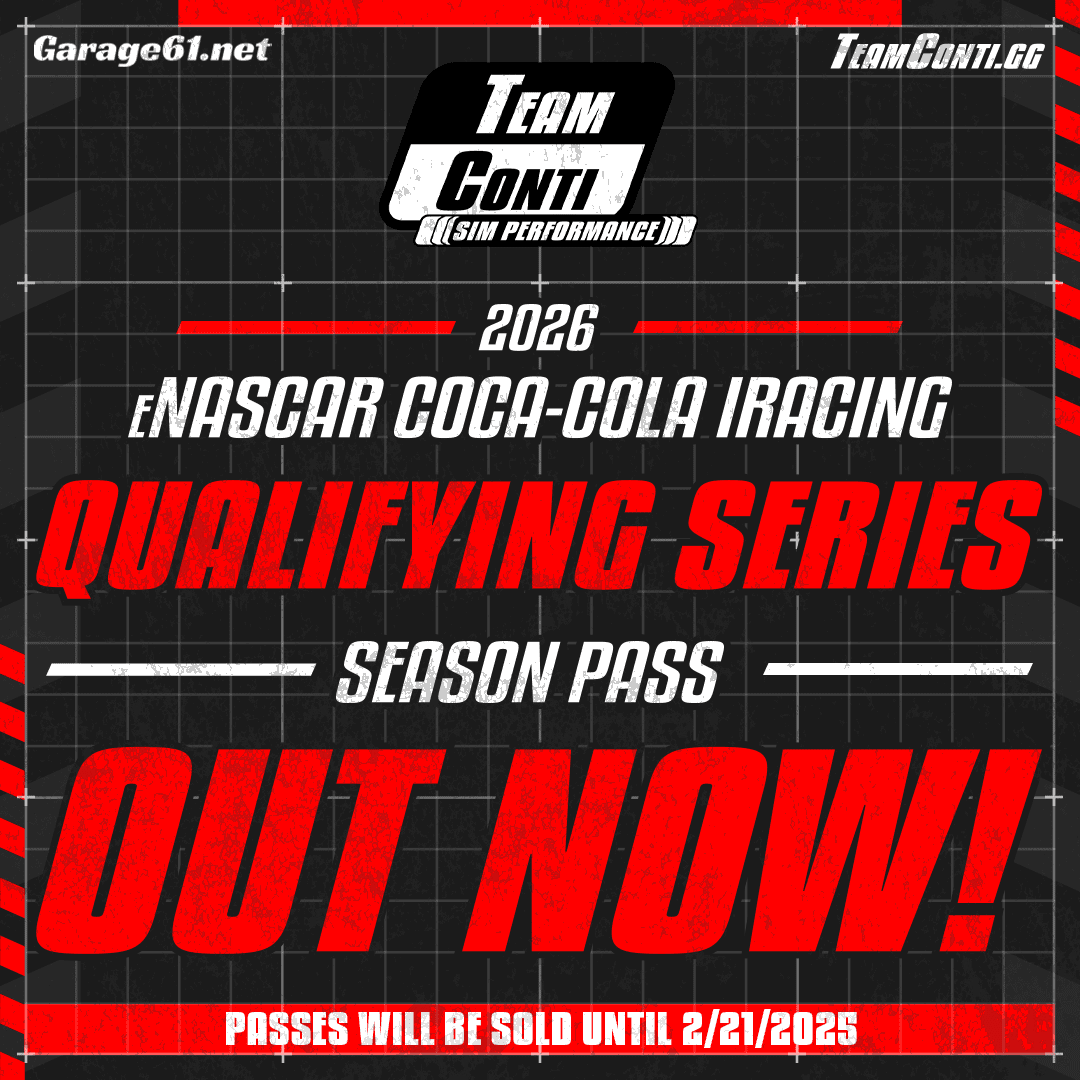 Join TCSP for the 2026 eNASCAR Coca-Cola iRacing Qualifying Series - Team Conti Sim Performance