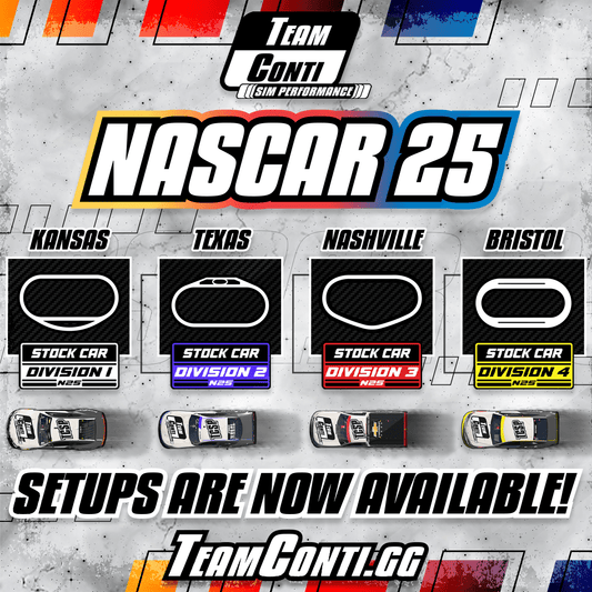 NASCAR 25 Setup Release by TCSP: Wave 11+ - Team Conti Sim Performance