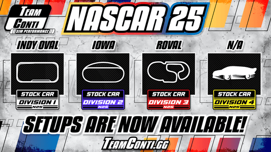 NASCAR 25 Setup Release by TCSP: Wave 14 - Team Conti Sim Performance