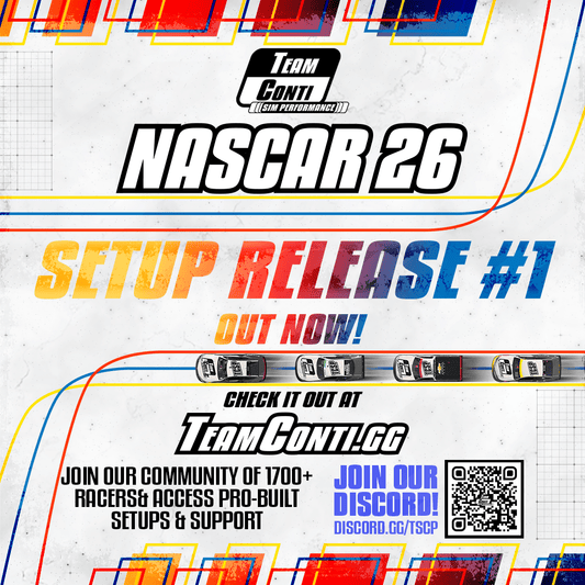 NASCAR 26 Setup Release #1: Daytona/Talladega for All Series - Team Conti Sim Performance