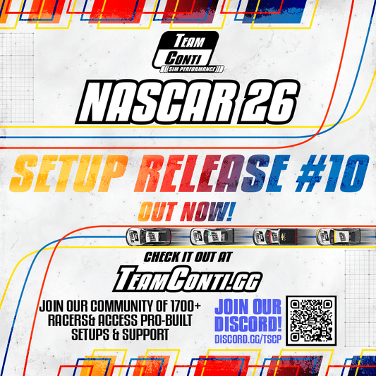 NASCAR 26 Setup Release #10 is Now Available! - Team Conti Sim Performance