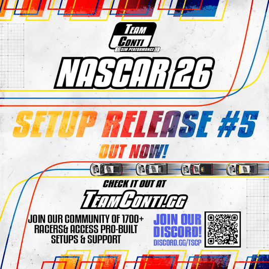 NASCAR 26 Setup Release #5 is Now Available! - Team Conti Sim Performance