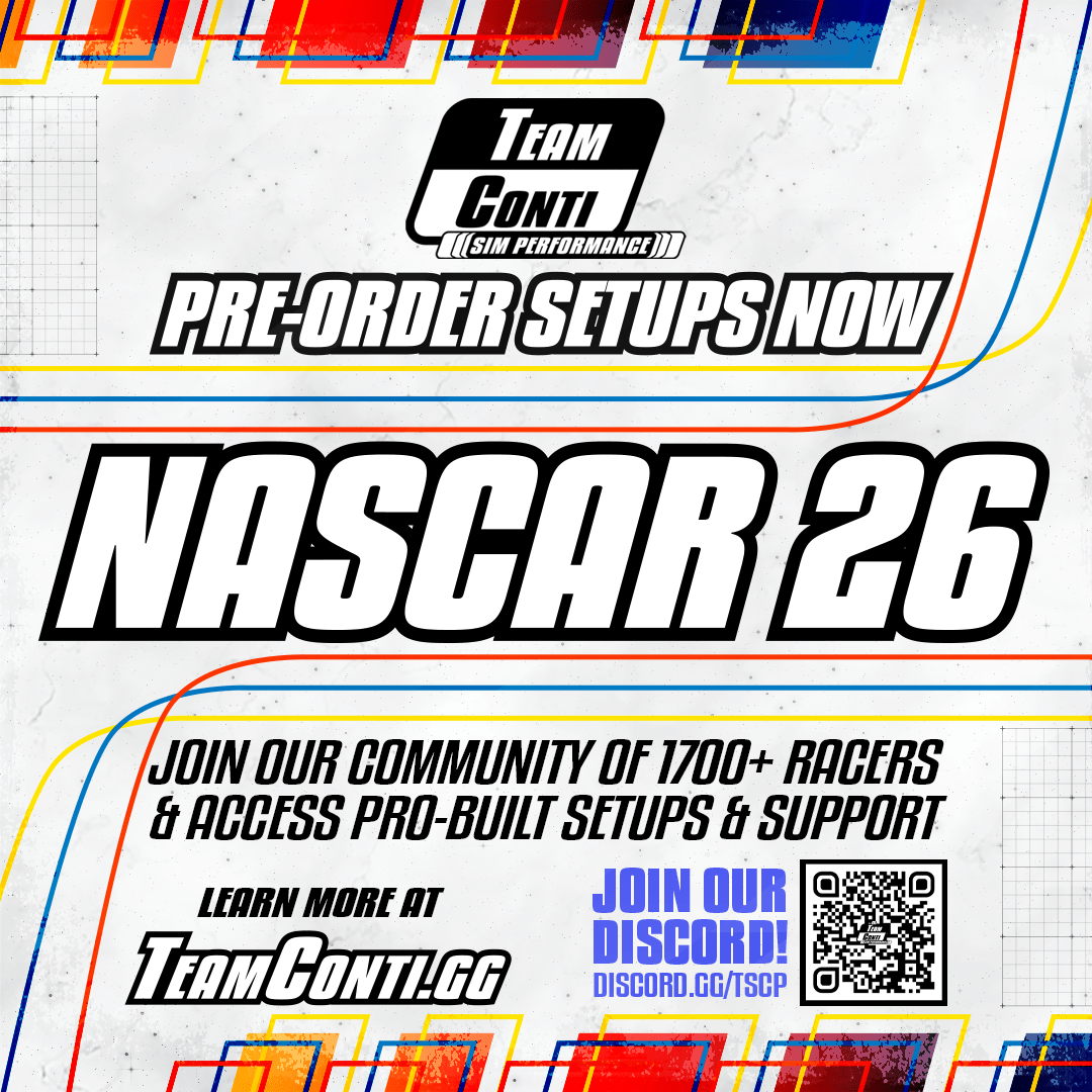 NASCAR 26 Setups Available for Pre-Order by TCSP! - Team Conti Sim Performance