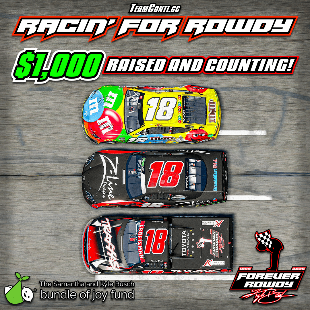 Racin' for Rowdy: $1,000+ Raised for the Bundle of Joy Fund - Team Conti Sim Performance