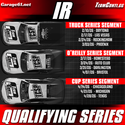 2026 eNASCAR iRacing Qualifying Series Setups & Support I Season Pass