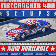 2026 iRacing Firecracker 400 Setup Packs