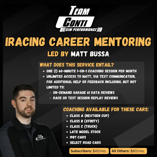 iRacing Career Mentoring w/Matt Bussa