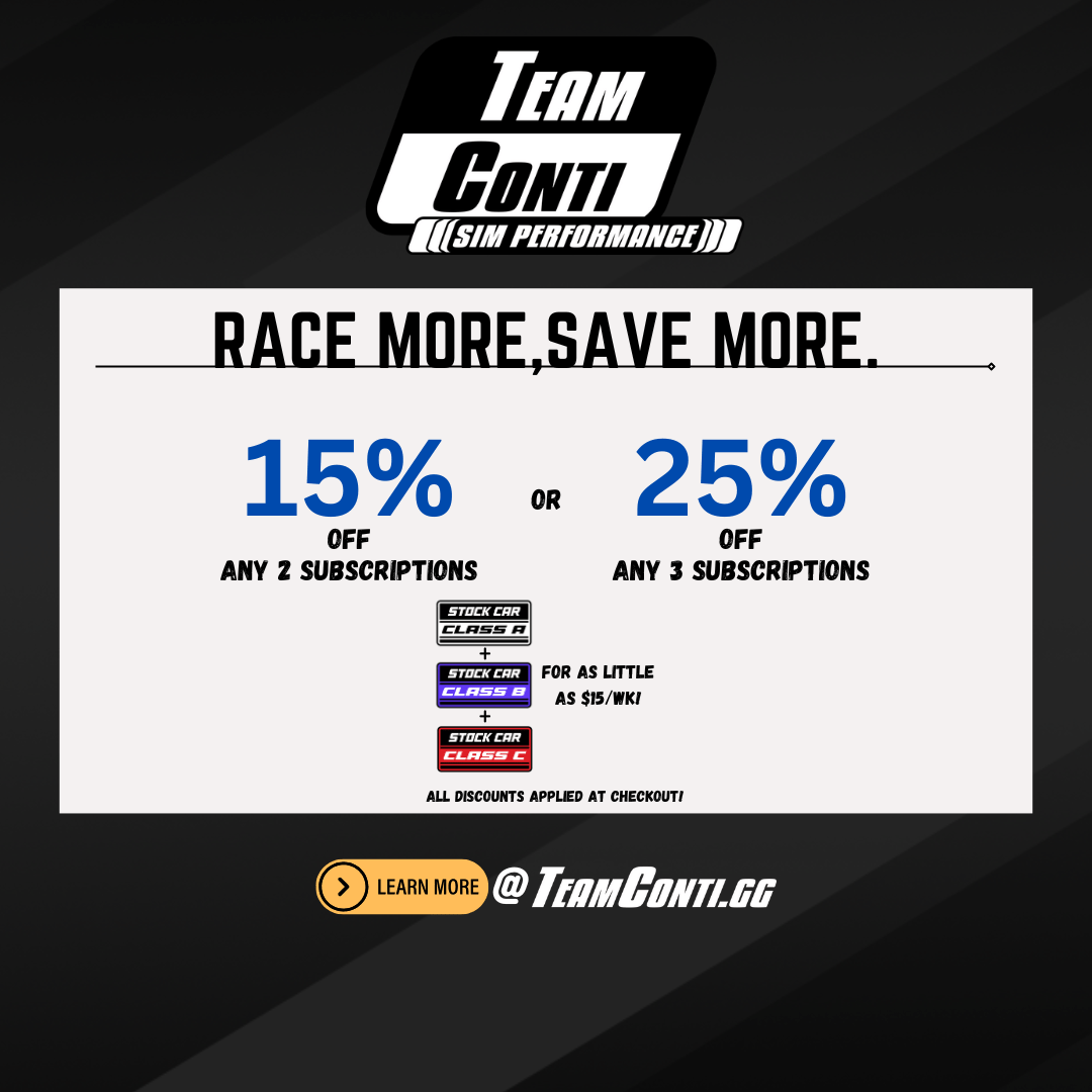 iRacing Class A (Cup) Setups & Data - Subscription