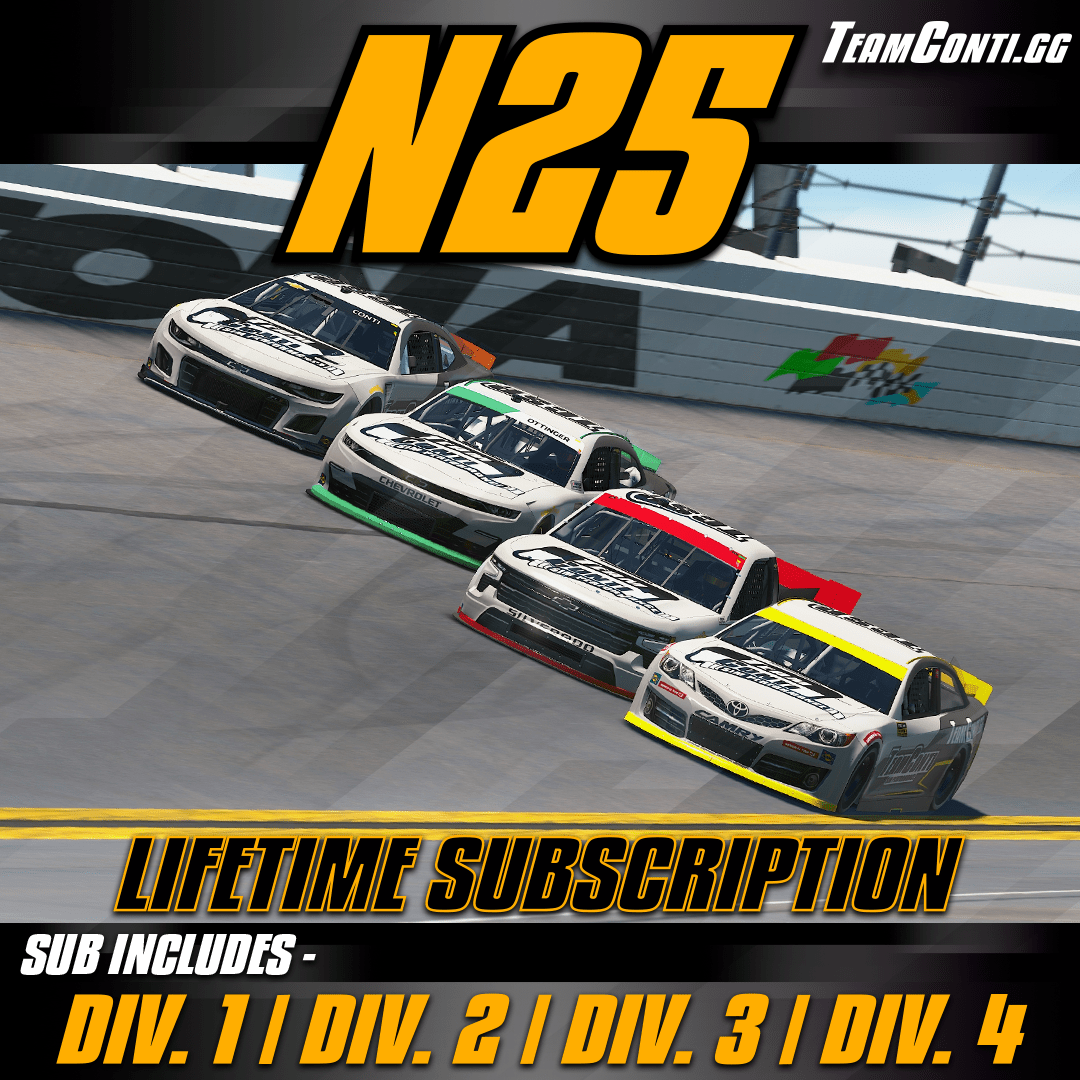 NASCAR 25 Setups & Support Subscription