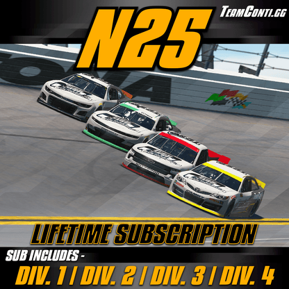 NASCAR 25 Setups & Support Subscription