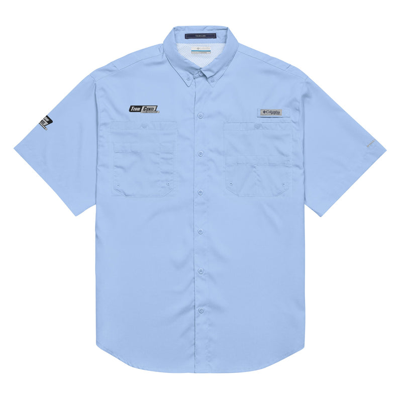 Load image into Gallery viewer, TCSP Men’s Columbia Short Sleeve Button Shirt
