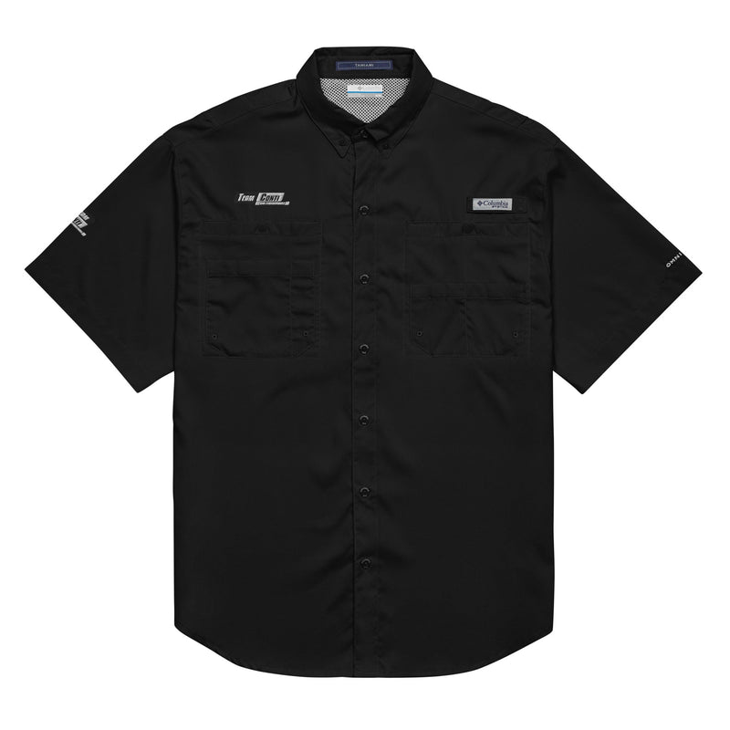 Load image into Gallery viewer, TCSP Men’s Columbia Short Sleeve Button Shirt
