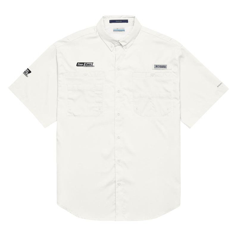 Load image into Gallery viewer, TCSP Men’s Columbia Short Sleeve Button Shirt
