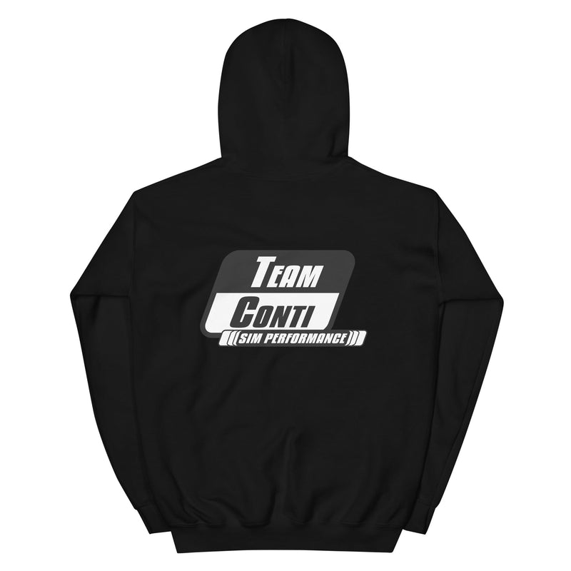 Load image into Gallery viewer, Team Conti Sim Performance Unisex Hoodie - Logo on Back
