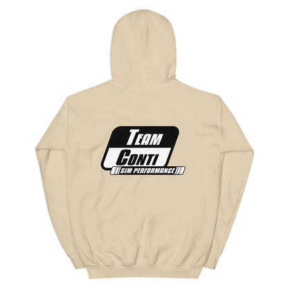 Team Conti Sim Performance Unisex Hoodie - Logo on Back